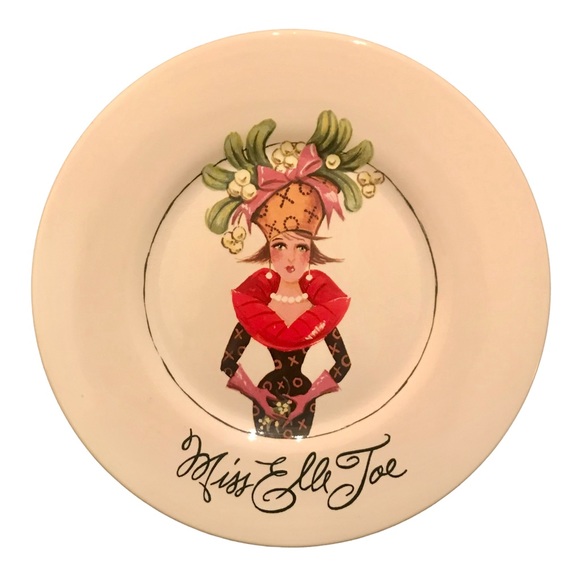 HOLIDAY SHOPPERY by Neiman Marcus Set of 3 Appetizer Plates Made in Portugal - Picture 5 of 11